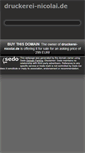 Mobile Screenshot of druckerei-nicolai.de